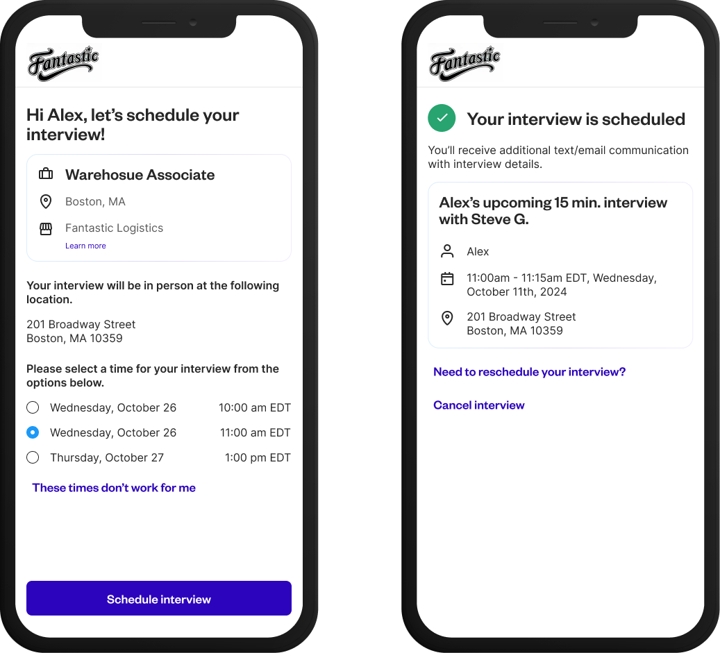 Interview Scheduling